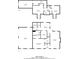 Two-story home floor plan featuring three bedrooms upstairs and an open concept living space downstairs at 1406 Windy Ridge Se Ct, Conyers, GA 30013