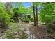 Backyard trail through lush greenery leading up to a home at 311 Rolling Rock Se Rd, Marietta, GA 30067
