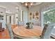 Charming breakfast nook with a wooden table, wicker chairs, and wall decor at 160 Isleworth Way, Fayetteville, GA 30215