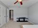 Bedroom with a ceiling fan and access to an open closet at 3351 Vintage Se Cir, Smyrna, GA 30080