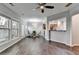 Open concept dining room featuring hardwood floors and lots of natural light at 3351 Vintage Se Cir, Smyrna, GA 30080