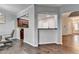 View of kitchen, bar seating, and entry way at 3351 Vintage Se Cir, Smyrna, GA 30080