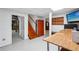 View of the basement featuring a staircase, desk, and shelving at 2624 Lake Erin Drive Dr, Tucker, GA 30084