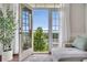 A relaxing view from the balcony of a home with an outdoor landscape at 416 Montclair Ct, Woodstock, GA 30188