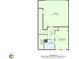 Floor plan featuring the garage, exercise room, storage, bathroom, and hall on the first floor at 416 Montclair Ct, Woodstock, GA 30188