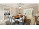 Dining room with hardwood floors and a view of the kitchen at 1911 Woodmont Ct, Marietta, GA 30062