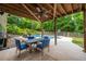 Backyard oasis with a sparkling pool, lounge chairs, and a patio for outdoor dining and relaxation at 200 Glenview Ct, Woodstock, GA 30188