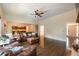 Spacious living room with open floorplan and lots of natural light at 200 Glenview Ct, Woodstock, GA 30188