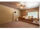 Basement home theater is fully furnished, including a projector, screen, surround sound, and comfortable seating at 200 Glenview Ct, Woodstock, GA 30188