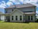 Spacious backyard featuring a covered patio with outdoor seating and a well-kept lawn at 2949 Longbush, Duluth, GA 30097
