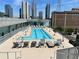 Rooftop pool area with lounge chairs and city views, perfect for relaxation and recreation at 845 Spring Nw St # 129, Atlanta, GA 30308