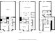 Detailed floor plan showcasing the layout of all three floors, including bedrooms, kitchen, and garage at 1802 Dekalb Ne Ave, Atlanta, GA 30307