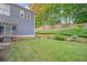 Beautiful backyard featuring a well-maintained lawn, landscaping, and outdoor grill area at 321 River Green Ave, Canton, GA 30114