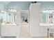 Bathroom features white vanity, and a view of the bedroom and hallway at 321 River Green Ave, Canton, GA 30114
