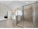 Elegant bathroom showcasing a glass enclosed shower, soaking tub, and dual vanities at 6840 Canyon Creek Way, Cumming, GA 30028