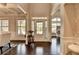 Bright foyer with hardwood floors and white trim, offering a welcoming entrance to the home at 7470 Oldbury Pl, Cumming, GA 30040
