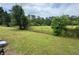 Expansive backyard features lush green grass and an enclosed chainlink fence around the perimeter at 1856 Butler Bridge Rd, Covington, GA 30016