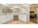 Bathroom featuring double vanity with granite countertops and a separate water closet at 27 Rose Brooke Cir, White, GA 30184