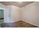 Bedroom featuring neutral walls and carpet, with an adjoining bathroom entrance at 1249 Scripps Sw Ct, Marietta, GA 30008