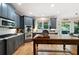 Gourmet kitchen featuring stainless steel appliances, custom cabinetry, and eat-in breakfast nook at 2968 Ovalene Sw Ct, Marietta, GA 30064