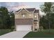 Charming two-story home with brick accents, landscaped yard, and attached two-car garage at 1882 Copelyn Reese Court (Lot 167), Lawrenceville, GA 30043