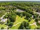Overhead view of community buildings surrounded by green lawns and trees at 3227 Collier Gate Se Ct, Smyrna, GA 30080