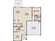 First-floor layout showcasing the kitchen, dining area, Gathering room, garage, and additional flex spaces at 55 Bandimere Pkwy, Dallas, GA 30157