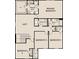 Second floor plan view featuring the primary bedroom, three additional bedrooms, loft, and utility room at 55 Bandimere Pkwy, Dallas, GA 30157