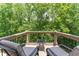 Relaxing on a private balcony with views of lush greenery, perfect for enjoying peaceful moments outdoors at 8470 Lazy Oaks Ct, Atlanta, GA 30350