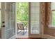 Balcony with wooded views, providing an ideal outdoor space for relaxing at 8470 Lazy Oaks Ct, Atlanta, GA 30350