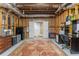 Spacious basement with exposed ceiling and wooden beams at 8470 Lazy Oaks Ct, Atlanta, GA 30350
