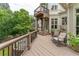 Spacious outdoor deck provides an amazing extension of the home's living space to the beautiful wooded backyard at 8470 Lazy Oaks Ct, Atlanta, GA 30350