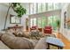 Bright living room with tall windows and hardwood floors at 8470 Lazy Oaks Ct, Atlanta, GA 30350