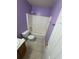 Bathroom with vinyl flooring features tub/shower combination and vanity at 384 Daniel Mill Xing, Villa Rica, GA 30180