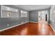 Living room shows hardwood floors and open layout at 6418 Briarwood Ct, Riverdale, GA 30296