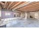 Large unfinished basement with framed wall awaits your personal touch and finishing touches at 143 Longview Rd, Fayetteville, GA 30214