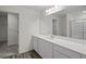 Bathroom featuring a double sink vanity with modern fixtures at 119 Champions Blvd., Dallas, GA 30157