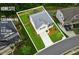 Aerial view showing the property's layout, landscaping, and neighborhood location at 6360 Boulder Rdg, Cumming, GA 30028