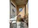 Outdoor balcony with seating and view of city skyline at 1101 Juniper Ne St # 632, Atlanta, GA 30309