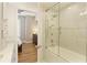 Modern bathroom with a tiled shower/tub and glass door at 1101 Juniper Ne St # 632, Atlanta, GA 30309
