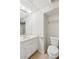 Small bathroom features white vanity, toilet and tile floors at 2055 Cactus Ln, Cumming, GA 30040