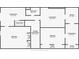 Functional floor plan highlighting a spacious living room, kitchen, bedrooms, and dining area in the home at 2055 Cactus Ln, Cumming, GA 30040