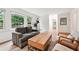 Bright living room with a view, showcasing a gray couch and wood coffee table at 2745 Saxon Drive, Duluth, GA 30096