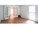 Bright office with hardwood floors and French doors leading to the foyer at 2745 Saxon Drive, Duluth, GA 30096