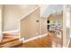 Bright living room features hardwood floors, high ceilings, and natural light at 3210 Avondale Pkwy, Powder Springs, GA 30127