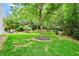 Lush backyard with mature trees and large grass area perfect for outdoor activities at 3320 Goldmist Dr, Buford, GA 30519