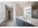 Bathroom showcasing a bathtub, shower and dual sink vanity at 3223 Tallon Sw Ln, Atlanta, GA 30311