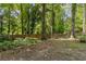 This property features a sprawling backyard area surrounded by lush greenery and a wooden fence at 3362 Northbrook Dr, Atlanta, GA 30340
