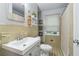 Bathroom featuring a modern vanity and classic tile work at 3362 Northbrook Dr, Atlanta, GA 30340
