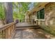 Spacious wooden deck perfect for outdoor entertaining with lush surrounding greenery at 3362 Northbrook Dr, Atlanta, GA 30340